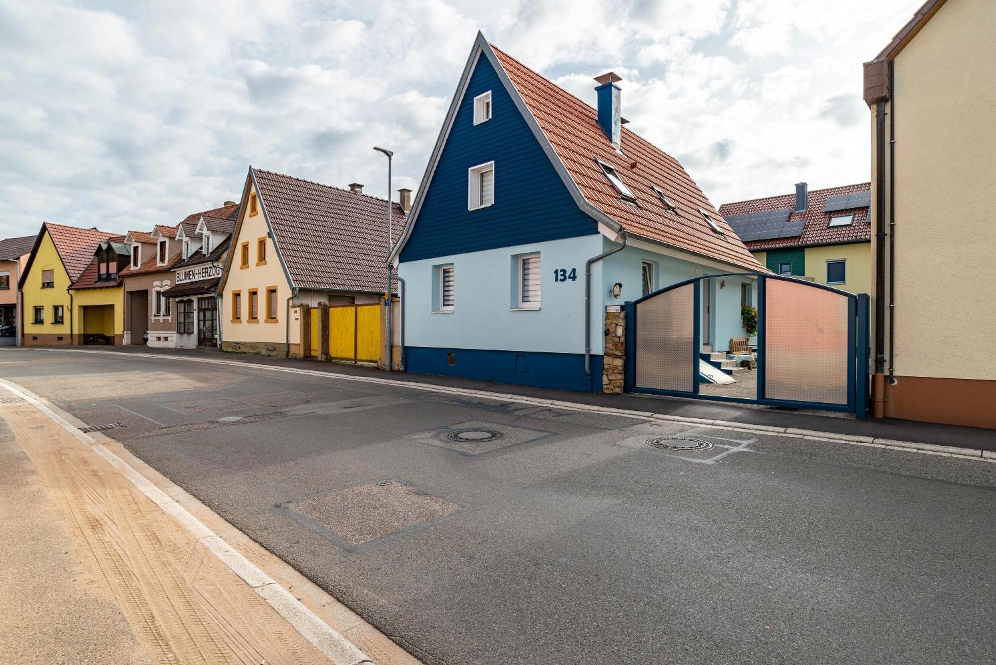 Ferienwohnung Blaues Haus Ubstadt-Weiher Exterior foto